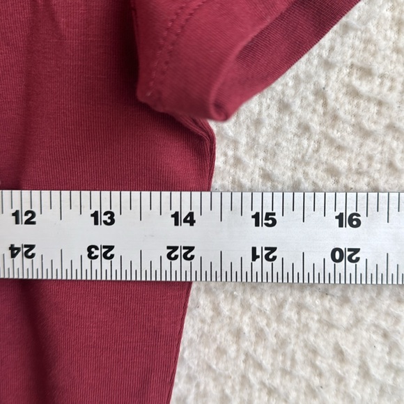 Madewell Short-Sleeve Mockneck Tee Womens XS‎ Red - Picture 8 of 8